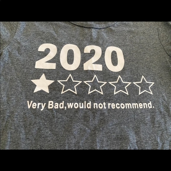 Shein 2020 Bad Year Gray Shirt Size Medium - Picture 5 of 7